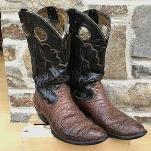 Tony Lama Bullhide Leather Cowboy Boots Men’s 9.5 M